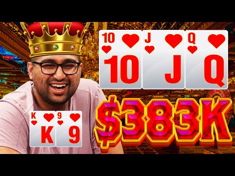 STRAIGHT FLUSH In $383K Pot!! Nik Airball Is Back