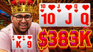 STRAIGHT FLUSH in $383K Pot!! Nik Airball is Back