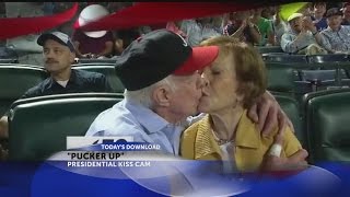 President Jimmy Carter and Wife Rosalynn on Kiss Cam Content