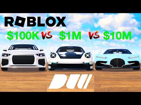 $100K vs $1M vs $10M - ROBLOX (DRIVE WORLD)