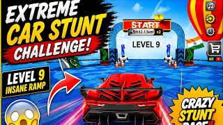 🚗 Extreme Car Stunt Challenge Level 9 | Impossible Mega Ramp Gameplay 2026h screenshot 5