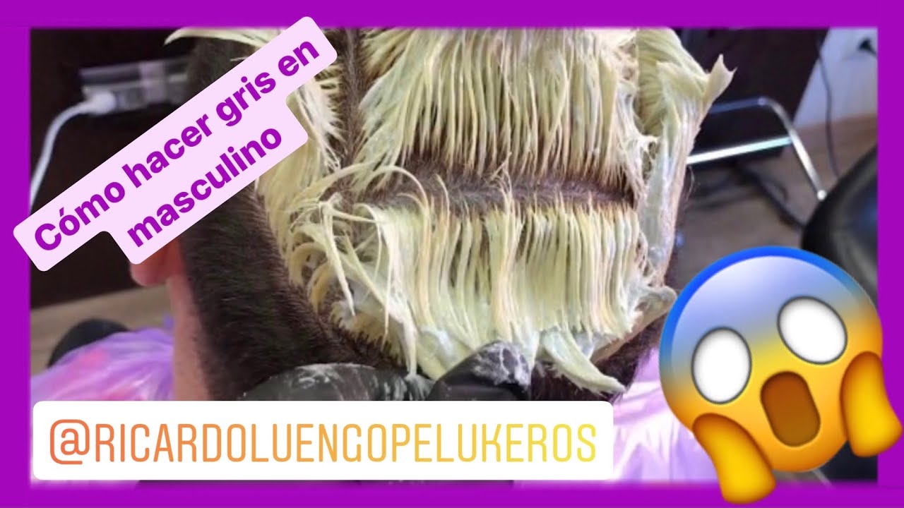 color gris en masculino(paso a paso)