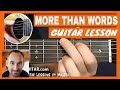 Extreme - More Than Words Guitar Tutorial