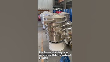 Four Layers Round Vibrating Sieve Sifter