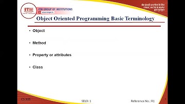 CS 305 OOPM  OBJECT ORIENTED PROGRAMMING B.TECH II YEAR