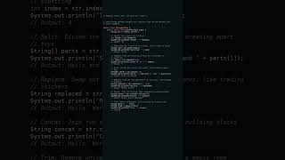 string methods #java #showcase