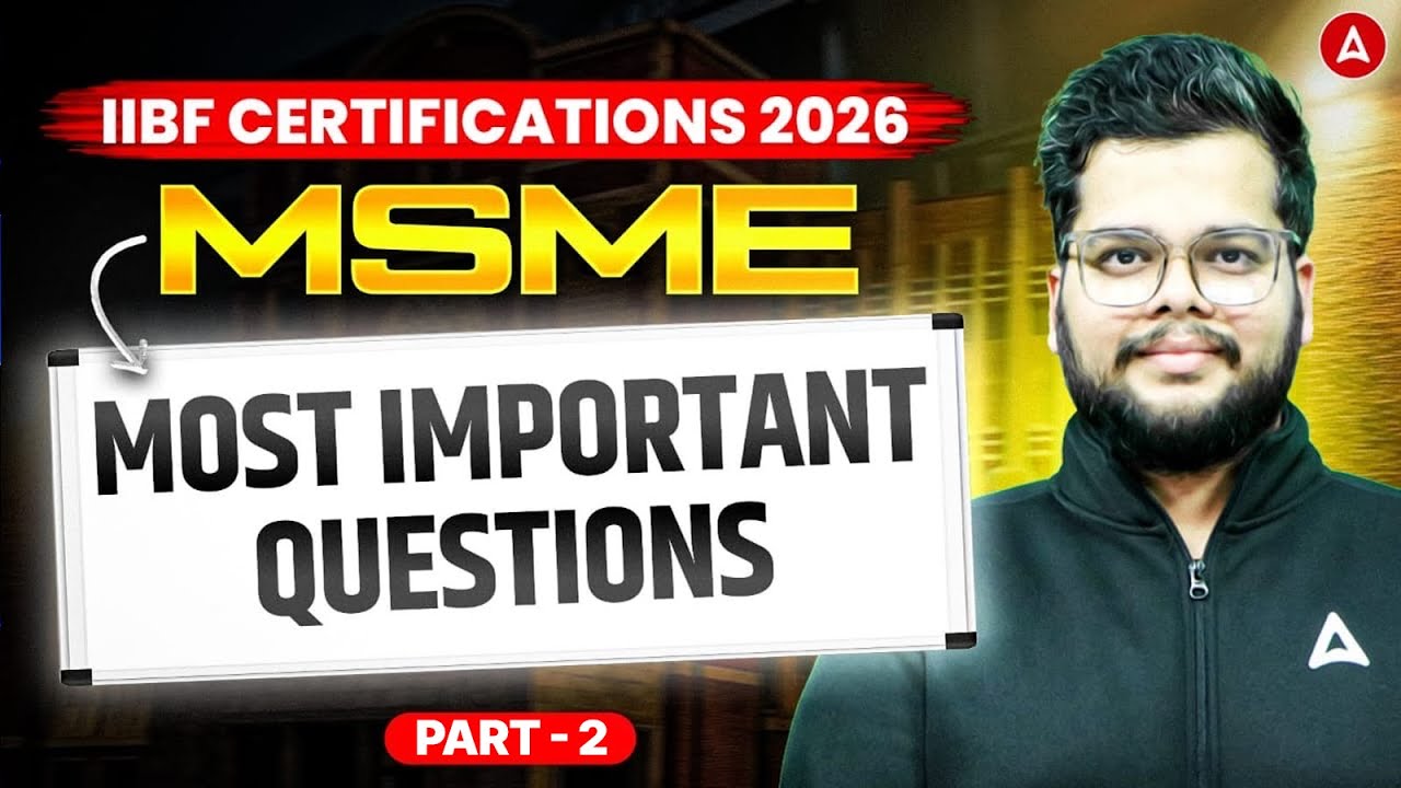 Msme Questions IIBF MSME Certification 2026 | Most Important Questions | MSME Exam ...