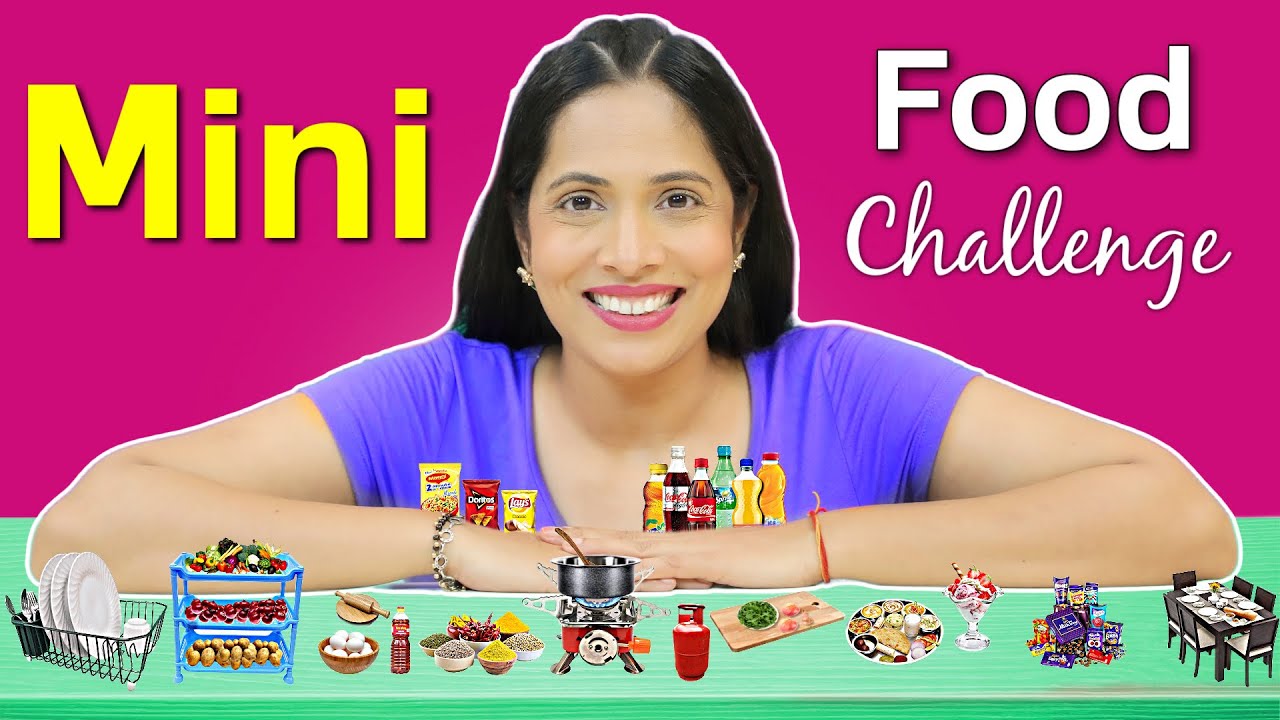 24 Hours Mini Food Eating Challenge | ShrutiArjunAnand