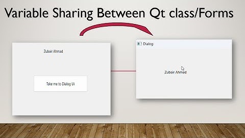 Qt Programming: Sharing Variables Between Qt Classes/Forms(Qt Designer Class) using friend class