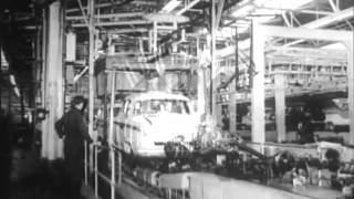 Austin plant at Longbridge, 1950's.  Archive film 93742