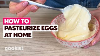 How to PASTEURIZE EGGS AT HOME in a few steps: a very simple method for a delicious cream!🥚👌