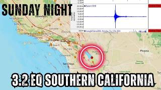 Southern California Earthquake activity near San Andreas Fault. Sunday Night update.