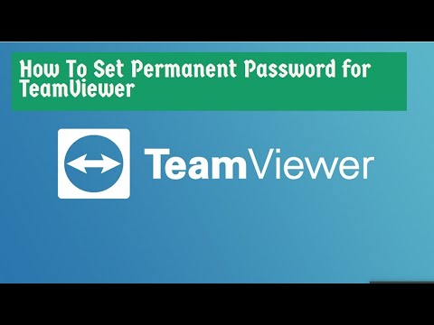 Update New TeamViewer - How To Set Permanent Password on TeamViewer | How to set fixed password on Teamviewer
