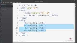 Part 7 Membuat Web Sederhana Bag 1  Heading