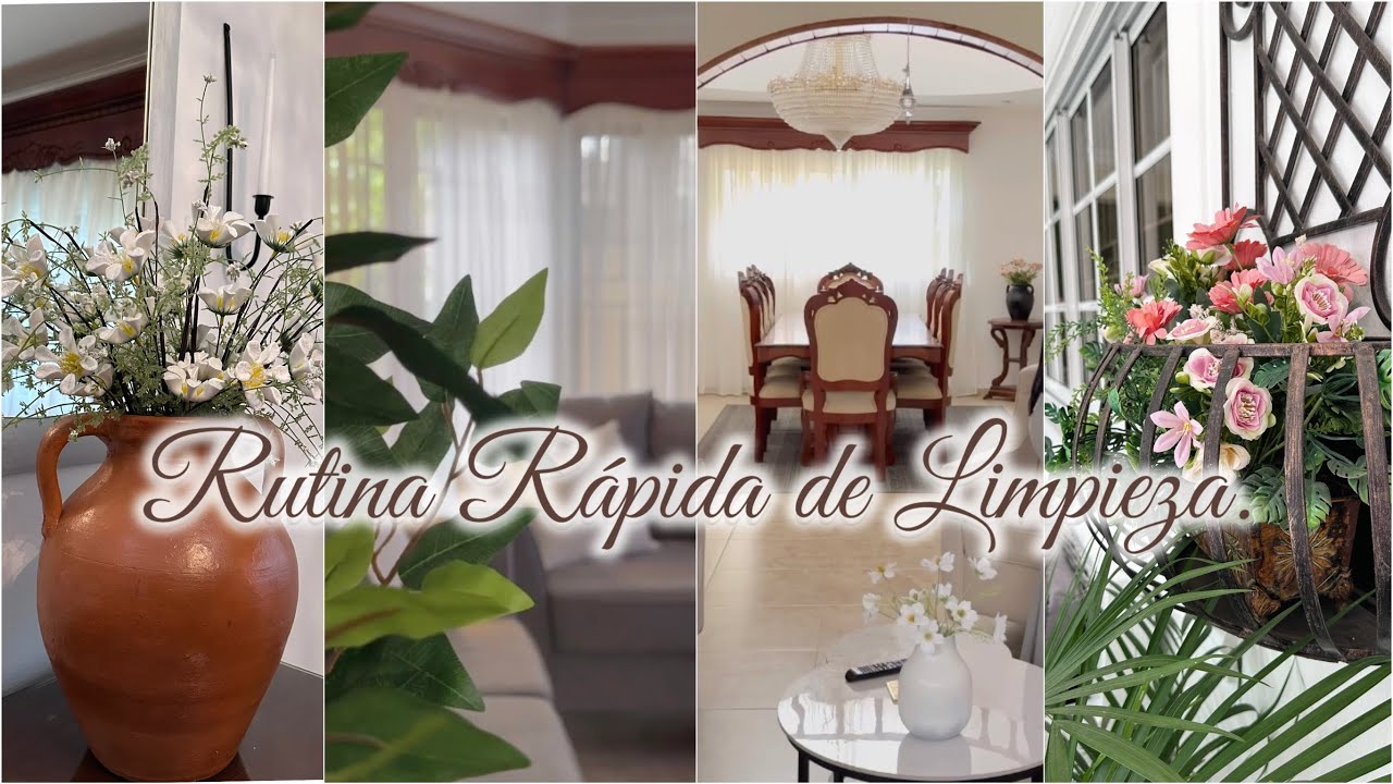 Rutina de Limpieza rapida y organización de mi Hogar .