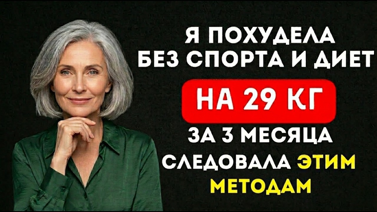 КАК ПОХУДЕТЬ в 60+ БЕЗ Диет, Срывов И Спорта? Секретные ПРАВИЛА Которые РЕАЛЬНО Работают