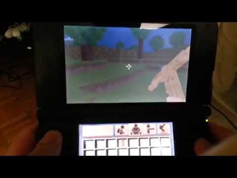 Minecraft Experience on 3DS - Battleminer Raw Gameplay 1