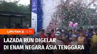 Lebih dari 7.000 Pelari Berpartisipasi di Acara Lazada Run 2023 di Indonesia | Liputan 6