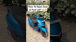 How To Open Seat And Fuel Lid Of Tvs Jupiter