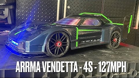 Arrma Vendetta - 4S - 127MPH Speed Run - Castle XLX2 - TP Motor