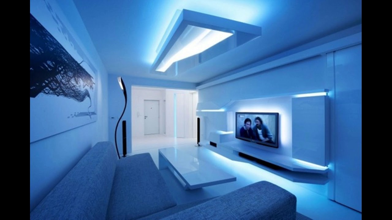 futuristic living room with recliner
