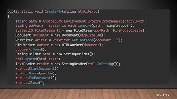 Wie man HTML in Xamarin Android ohne Verlust des Designs in PDF konvertiert Xam.iTextSharpLGPL