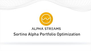 Sortino Portfolio Optimization with Crowd Sourced Alpha Factors