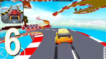 Car Stunts 3D Sky Parkour - Gameplay Walkthrough part 6 - Stage 41-50(iOS, Android)