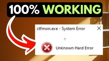 How To Fix Ctfmon Exe Unknown Hard Error On Windows 11