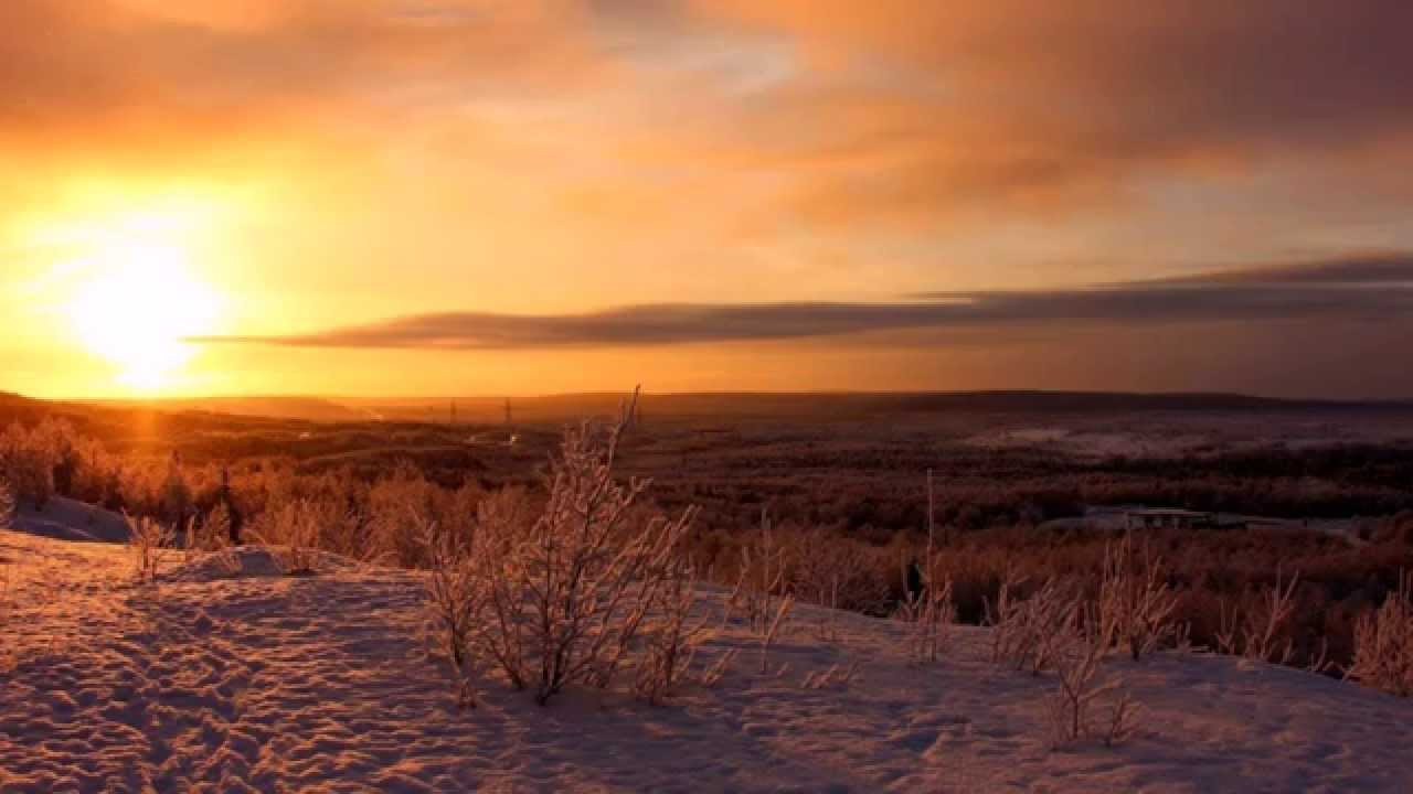 Закат Зимой Фото