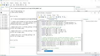 Stata - How to generate new variables, use egen to add variables, find a variable mean, and 2x2table