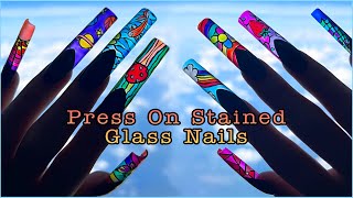 DIY Stained Glass Press On Nails + Chit Chat