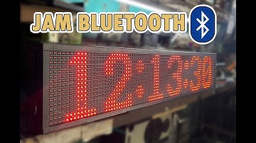 Cara setting jam digital running text dengan bluetooth