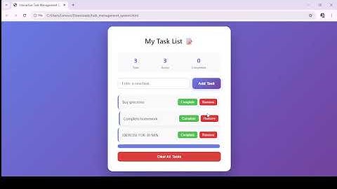 Harvard CS50x Final Project: Interactive Task Management System