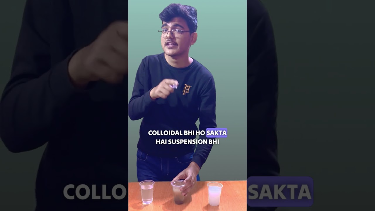 Distinguish between true solution, colloidal solution and suspension  