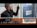 How to install a side hinged garage door  samson doors