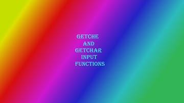 getche and getchar functions in c(अगर ये वीडियो नहीं देखा तो क्या देखा programming में )