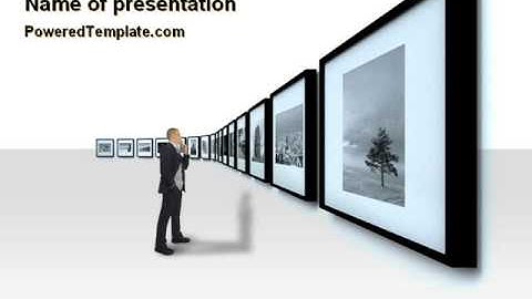 Art Design Gallery PowerPoint Template by PoweredTemplate.com
