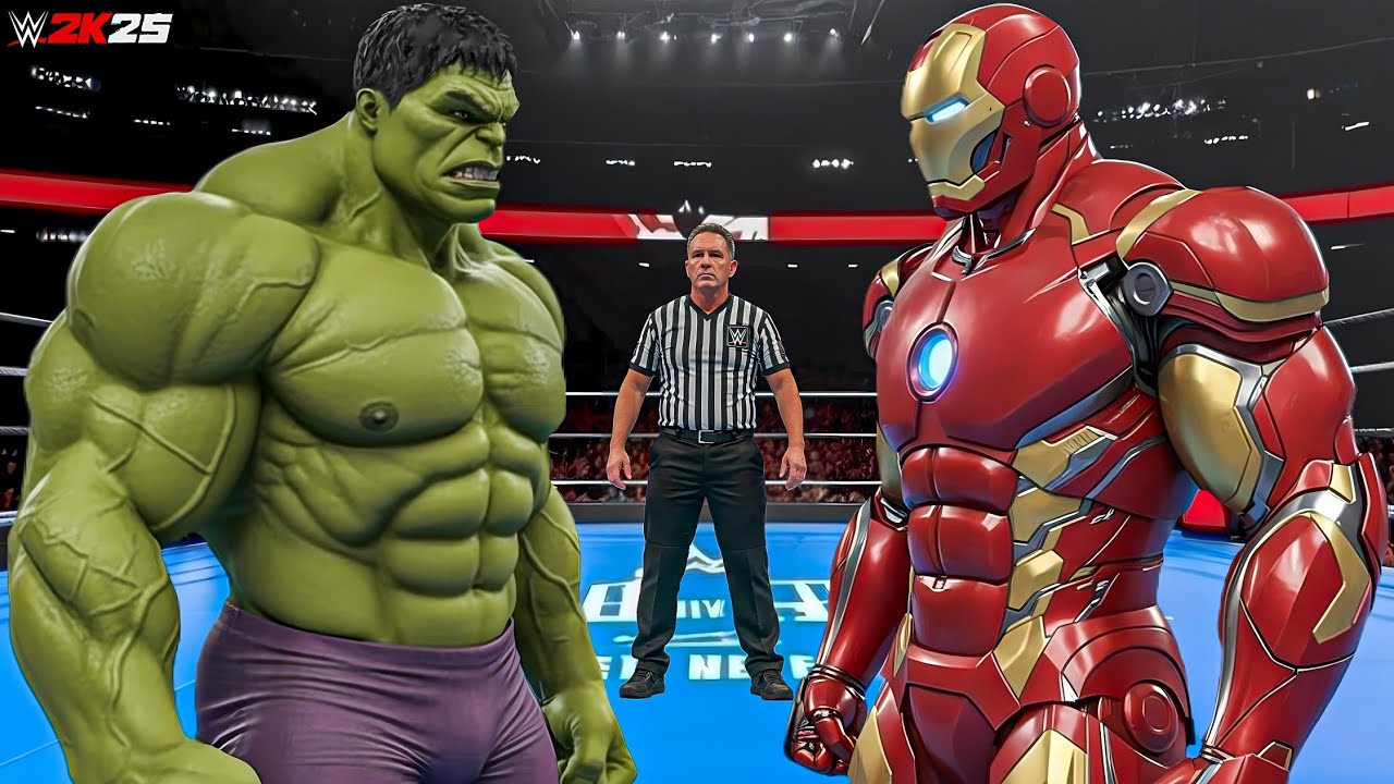WWE 2K25 - ХАЛК ПРОТИВ ЖЕЛЕЗНОГО ЧЕЛОВЕКА | Геймплей на PS5