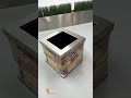 Byzantine Planter | Stone &amp; Stainless Steel Architectural Planter