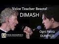 VOICE TEACHER REACTS TO DIMASH - Ogni Pietra OLIMPICO