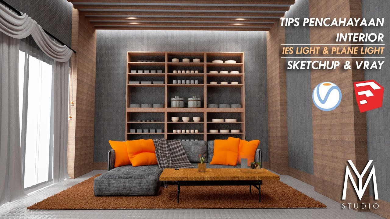 Tips Pencahayaan Interior IES Light Plane Light Sketchup Vray Tips Pencahayaan Interior IES Light Plane Light Sketchup Vray