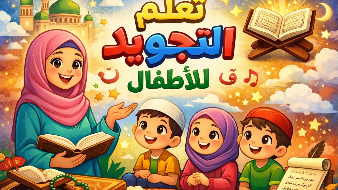 الفرق بين النون الساكنه والتنوين علمي طفلك التجويد بسهوله الحلقه ٢