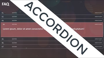 Accordion with HTML, CSS, and JavaScript