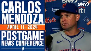 Carlos Mendoza reacts to Mets series win over the Braves | SNY