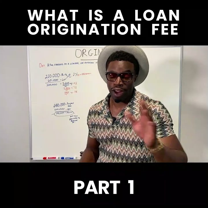 Loan origination fee what it is and why you should care youtube