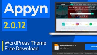 Appyn Theme Free Download | Premium Theme for WordPress | Full Installation & Setup Process