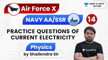 Practice Questions of Current Electricity | NDA • Air Force Group X • Navy | Shailendra Singh