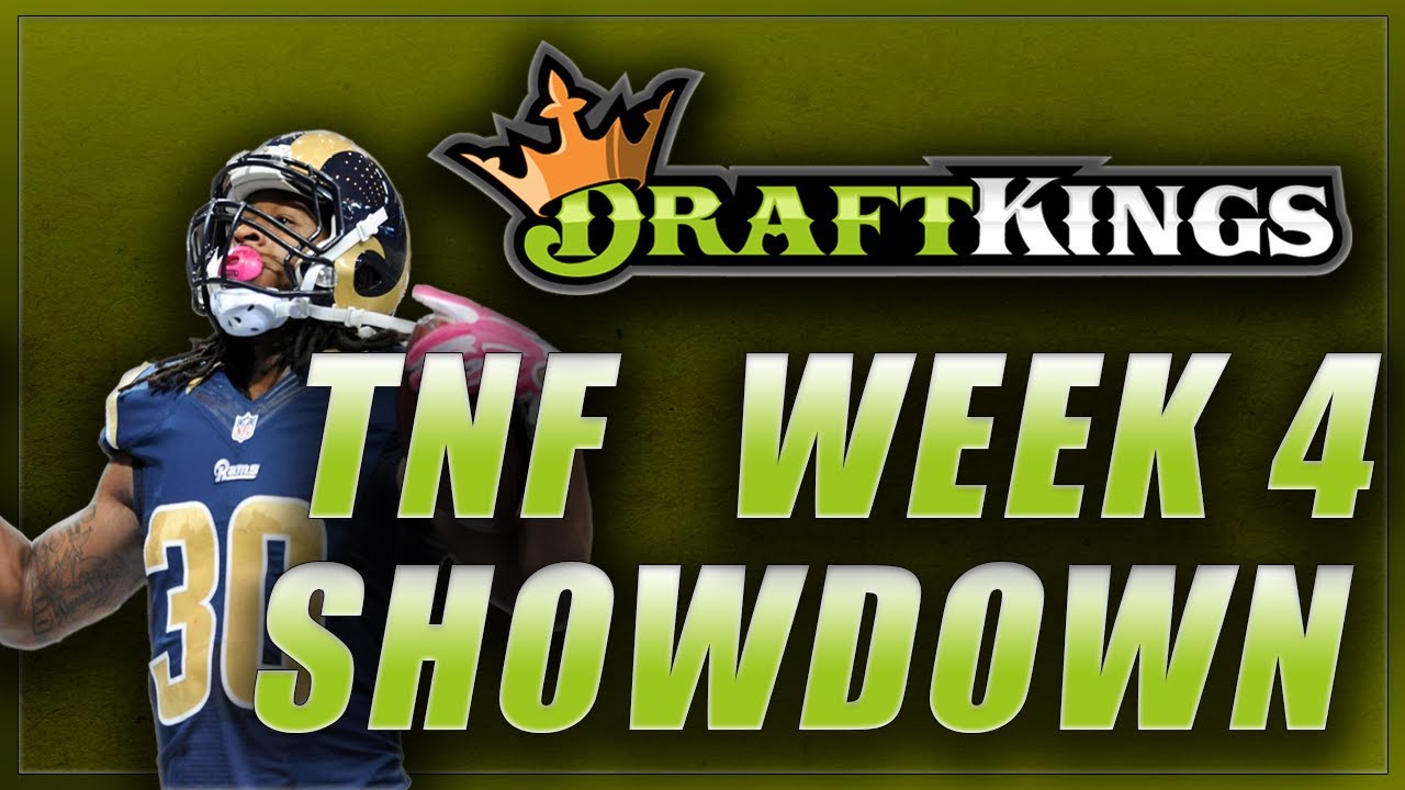 draftkings-nfl-week-4-showdown-lineup-tips-rams-and-vikings-youtube