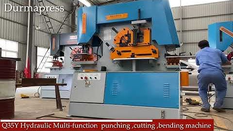 Hydraulic ironworker | Ironworker Machine | 5 in 1 functions Hydraulic Ironworker Machine Durmapress